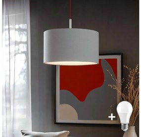 Lustră LED pe cablu Eglo TUNJA 1xE27/60W/230V gri