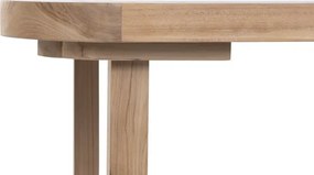Masă dining pentru exterior din lemn de tec 180 cm finisaj natural, „Malindi”