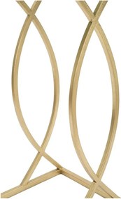 Măsuță auxiliară cu blat din sticlă 25.5x45.5 cm Glam – Mauro Ferretti