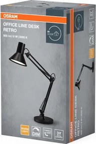 Osram - Lampă de birou LED dimerizabilă OFFICE LINE, 9W/230V, 3000K, neagră