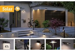Paulmann 95393-LED/4W IP44 Lampa solară reglabilă cu senzor SOLVEIG 3,7V