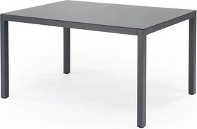 Masa gradina HOVER, gri/gri antracit, sticla/metal, 150x90x75 cm