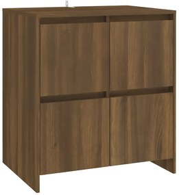 813013 vidaXL Servantă, stejar maro, 70x41x75cm, lemn prelucrat