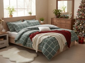 Lenjerie de pat din bumbac Renforce FIOREA verde Dimensiune lenjerie de pat: 80 x 80 cm | 135 x 200 cm