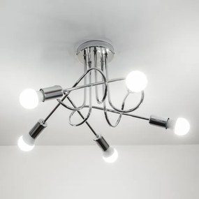 Lustră aplicată OXFORD 5xE27/15W/230V crom lucios