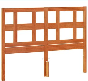 vidaXL Tăblie de pat, maro ceruit, 135 cm, lemn masiv de pin