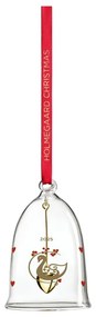 Ornament de Crăciun suflat manual din sticlă ø 5,5 cm Ann-Sofi Romme Annual Christmas Bell 2025 – Holmegaard