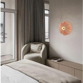 Aplica de perete cu design texturat ELVIO caramiziu 45cm