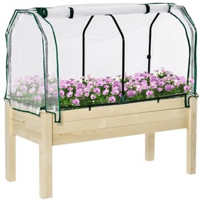 Outsunny Sera Jardiniera Lemn pentru Plante, Design Compact 121x55x117cm, Ideală pentru Grădină | Aosom Romania