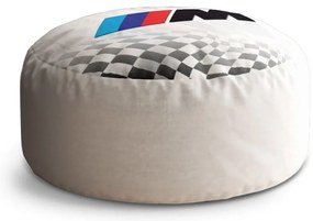 Taburet Circle MPERFORMANCE tablă de șah, alb