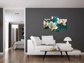 Tablou - Vitraliu cu magnolie (90x60 cm)