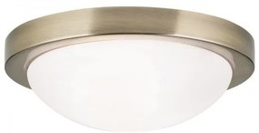 Plafoniera iluminat baie, protectie IP44, diametru 32cm, Fato antique brass