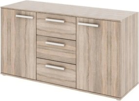 Comoda DUNAJ TYPE 11, stejar sonoma, DTD laminat, 135x47x73 cm