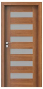 Usa Interior din MDF Porta Concept Model C.6 (Culoare: Alb, Toc: Reglabil 30 cm, Maner: Patrat argintiu crom, Dimensiune: 80 cm)