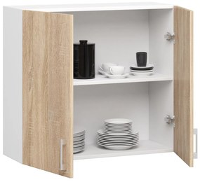 Dulap superior de bucătărie Lula W80 H720 (alb + stejar sonoma). 1068933