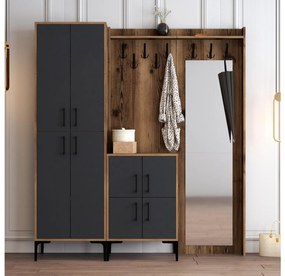 Mobilier hol Betina ABC (Nuc + antracit). 1089014