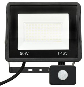 Proiector LED cu senzor, 50 W, alb rece 50 w, 1, Alb rece, Alb rece