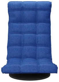 Scaun de podea pivotant, albastru, material textil 1, Albastru