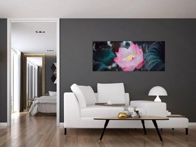Tablou cu floare roz (120x50 cm)