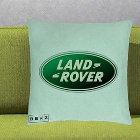 Perna Personalizata cu emblema Land Rover, 40x40 cm, Verde Menta, Husa Detasabila, Perna Inclusa, BEKZ®