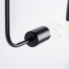 Lustră aplicată Sollux SL.1448 VECTOR 8xE27/15W/230V negru