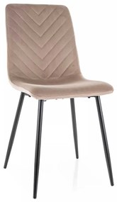 Scaun de bucătărie Freville Velvet, bej