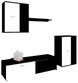 Living Madrid, culoare magia (wenge) / alb, 200 x 150 x 37 cm
