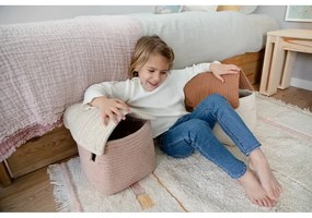 Covor roz/crem lavabil/țesut manual din bumbac 90x130 cm Lanes Vintage Nude – Lorena Canals