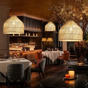 Lustră pe cablu Immax 08264L PELO 1xE27/40W/230V d. 40 cm ratan