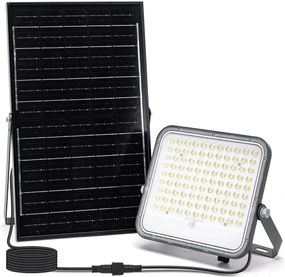 Aigostar - Proiector solar LED cu intensitate reglabilă, 150W, 3,4V, IP66, cu telecomandă