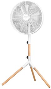 Ventilator cu picior 50W/230V alb/lemn Sencor