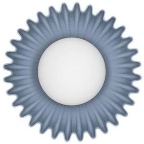 Aplica decorativa ceramica blue gri, sticla alb, PETEL