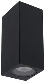 Aplică de exterior ZARO 2xGU10/35W/230V IP44 neagră Lucide 69800/02/30
