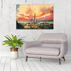 Tablou - Orașul pictat (90x60 cm)