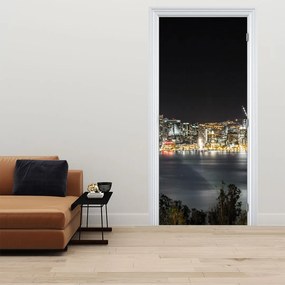 Fototapet pentru ușă - Podul brooklyn și New York (95x205cm)