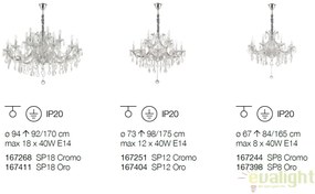 Candelabru design elegant NAPOLEON SP12 crom 167251