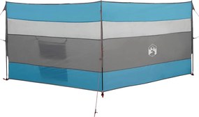 vidaXL Paravan de camping, albastru, 340x130 cm, impermeabil