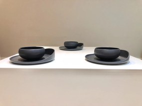 Bol Ramen Colectia Vulcano (1000ml, Negru Carbon Mat, Design Japonez)