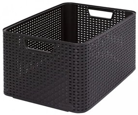 Cutie Depozitare plastic STYLE BOX - L- CURVER maro