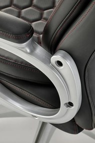 Scaun de birou Thomas piele ecologica negru H122 cm