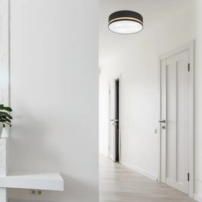 Plafonieră SIRJA STRIPE 4xE27/15W/230V d. 45 cm negru