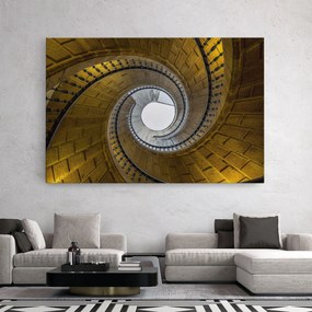 Tablou Canvas, 90x140cm, Dormitor si Living, Abstracte, Iluzii optice, Triple Staircase