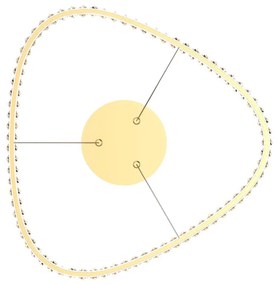 Lustra suspendata LED CCT si telecomanda ATHESA