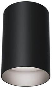 Spot aplicat design tehnic Slim negru 8,5cm