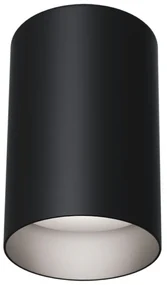 Spot aplicat design tehnic Slim negru 8,5cm