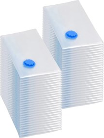 vidaXL Saci vidați îmbrăcăminte depozitare voiaj 50 buc. 80x60 cm