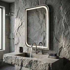 Oglindă LED ZONE 70x50 BRUSH NICKEL