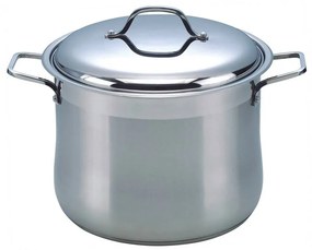 Oală din Inox, 22 Litri, Bază 3 Straturi (Inducție), Capac din Inox