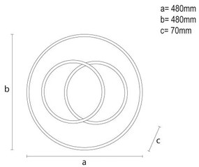 Plafonieră LED dimabilă LED/85W/230V 3000-6500K + telecomandă
