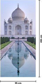 Fototapet pentru ușă - Taj Mahal la răsărit de soare (95x205cm)